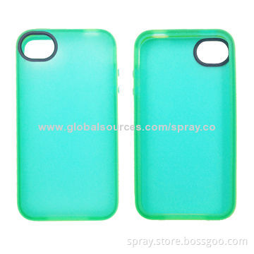 Dual-injection Two-tone Colored TPU Cases for iPhone 4S, Lightweight, Tear-resistant